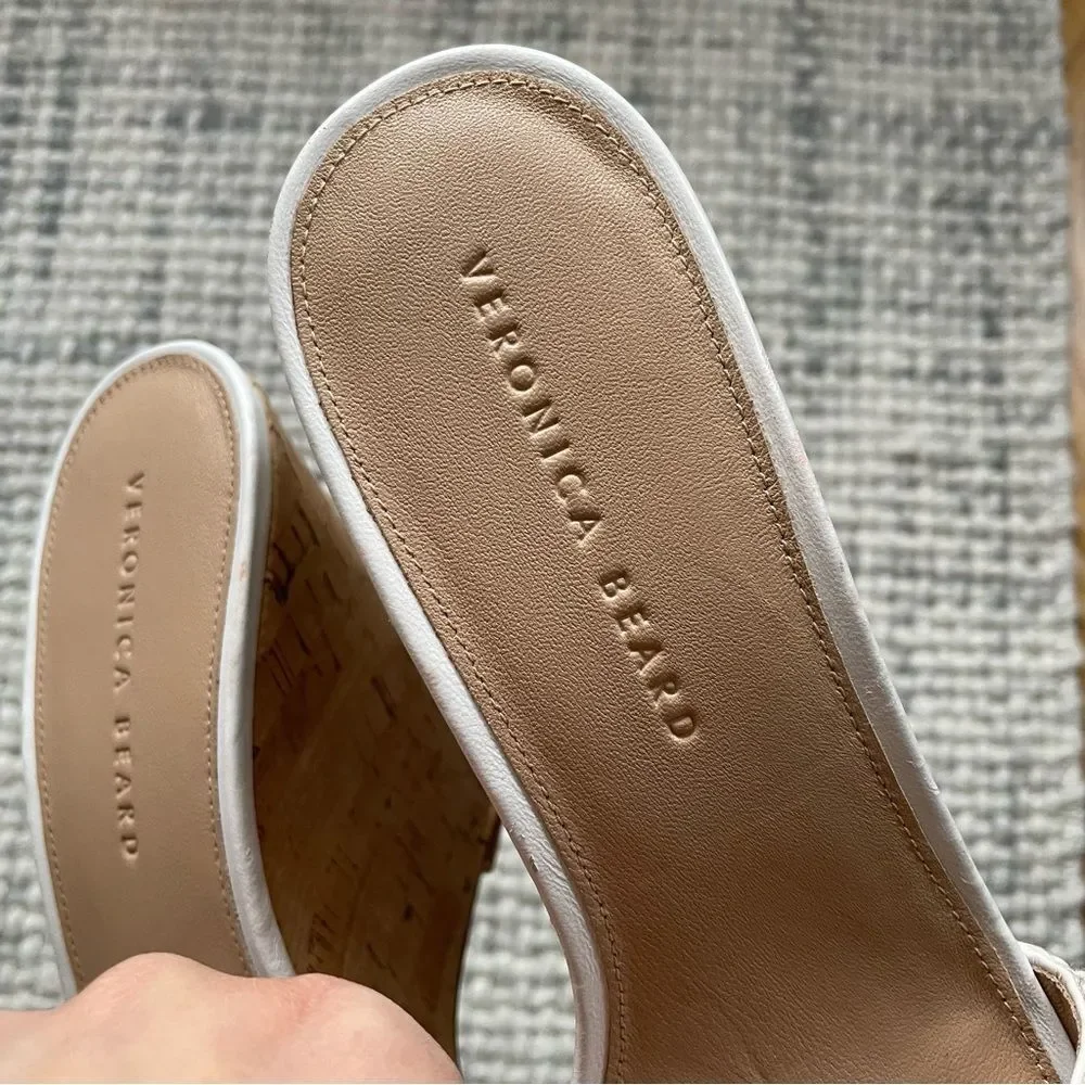 NEW Veronica Beard Dali Raffia Wedge 10